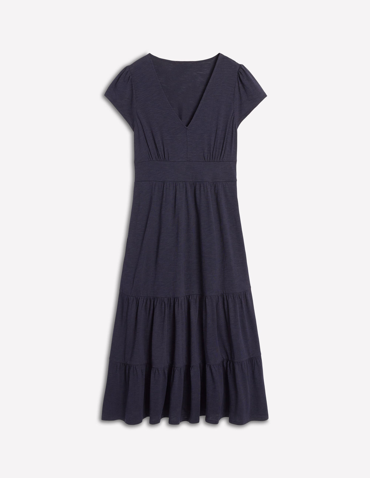 Eloise Gestuftes Jerseykleid-Marineblau-5