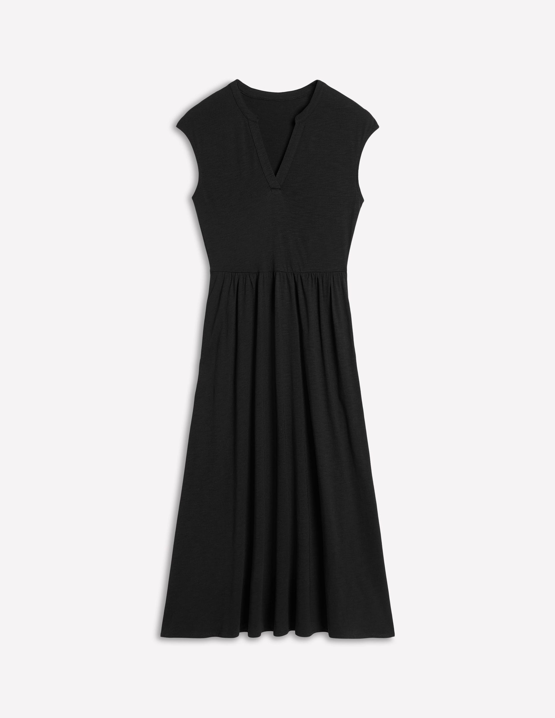 Chloe Jersey-Midikleid-Schwarz-6