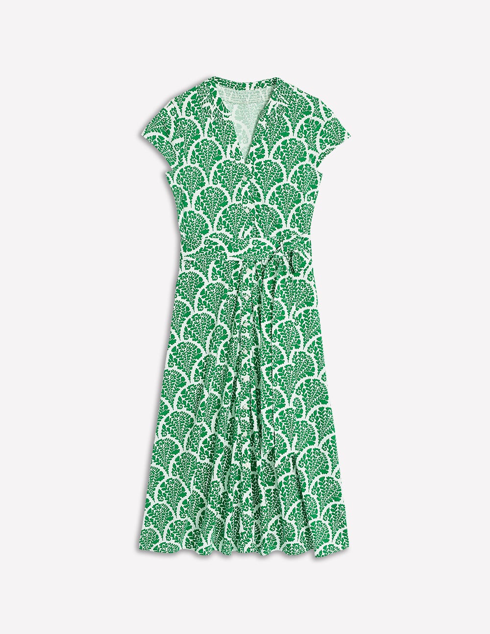 Sara Jersey-Hemdblusenkleid-Smaragdgrün, Blühend-5