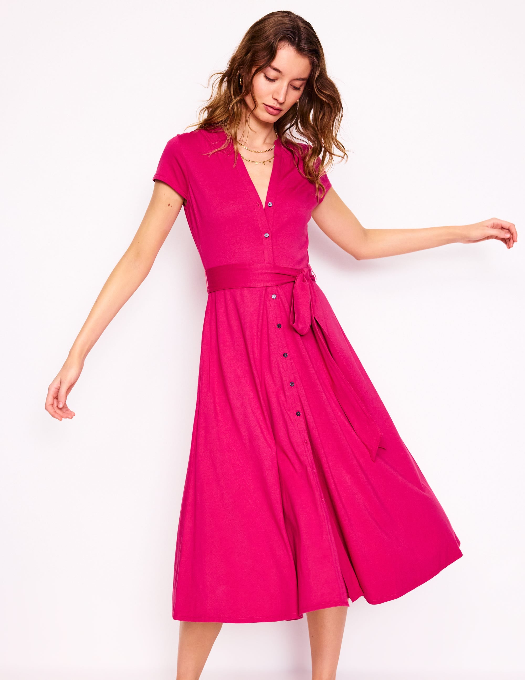 Sara Jersey-Hemdblusenkleid-Arctic Constellation - Image 1