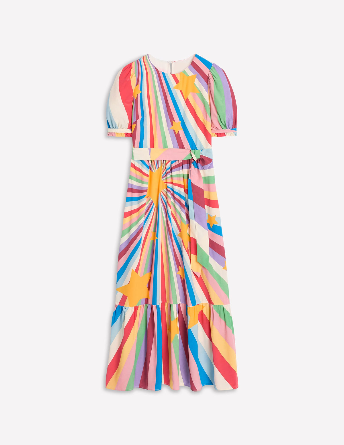 Blousonkleid mit Rundhalsausschnitt-Bunt, Supernova - Image 6