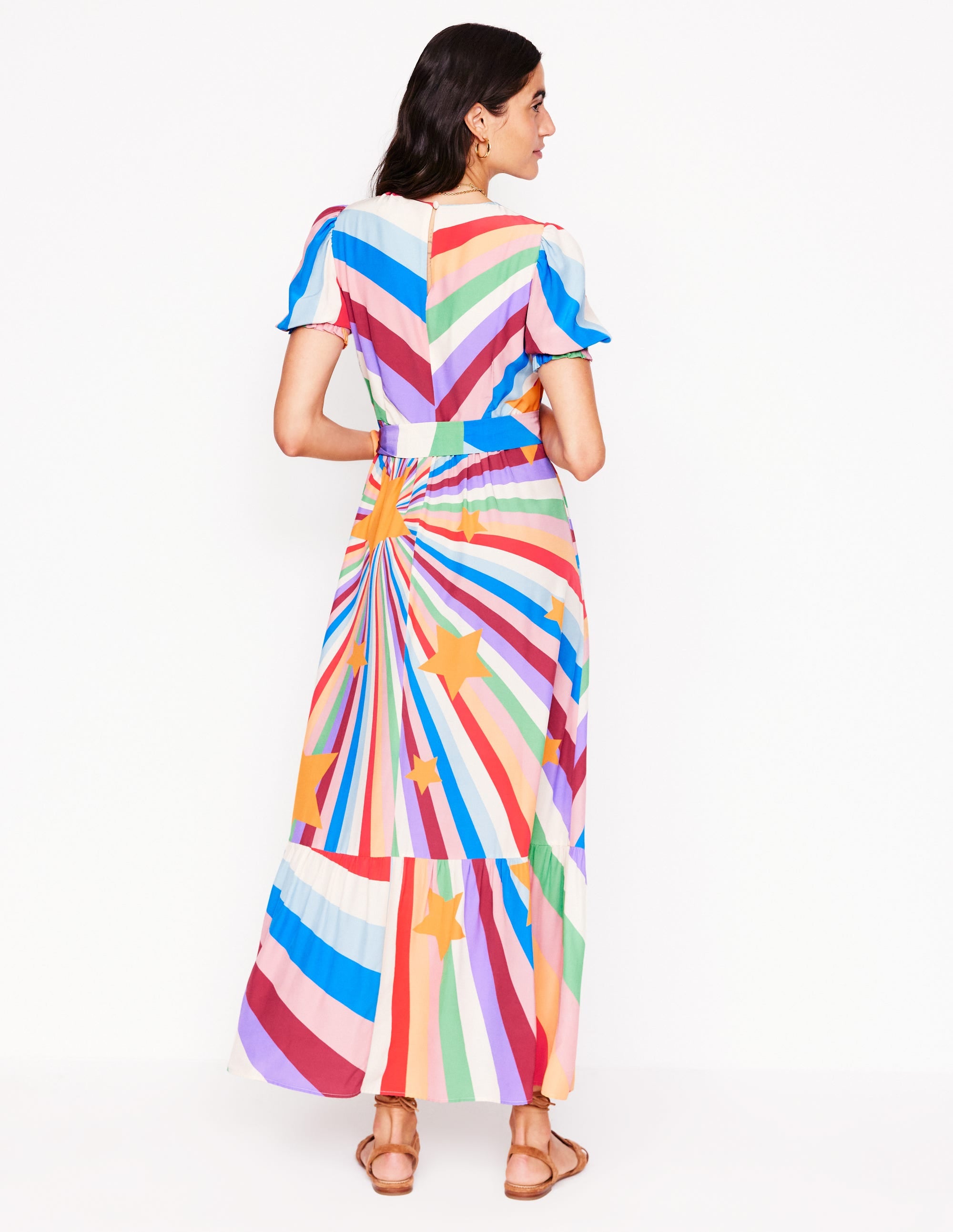 Blousonkleid mit Rundhalsausschnitt-Bunt, Supernova - Image 4