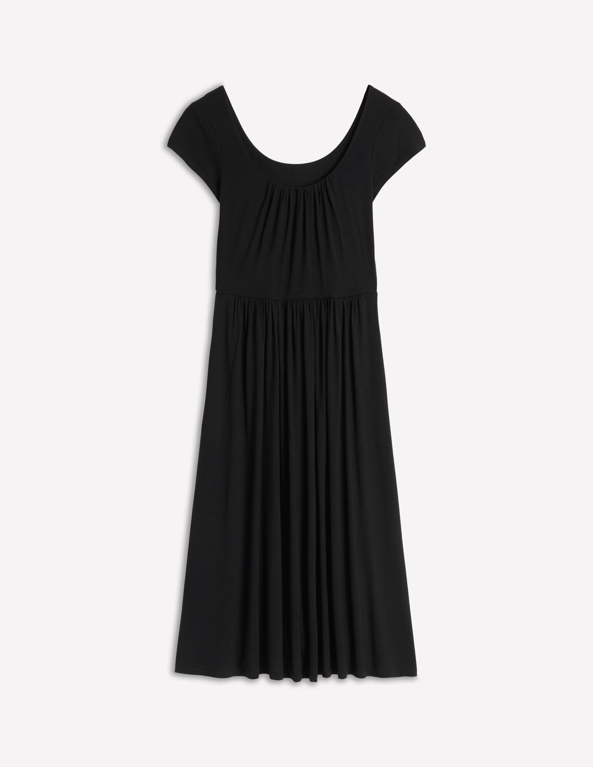 Samantha Jerseykleid mit tiefem Rundhalsausschnitt-Schwarz - Image 5