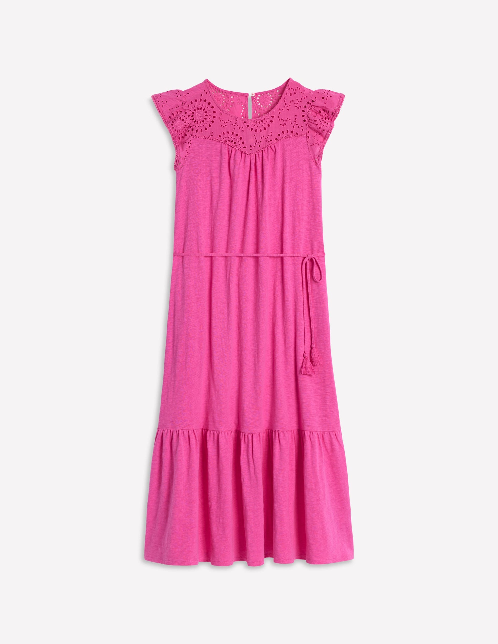 Juliet Midikleid mit Lochstickerei-Rosa-6