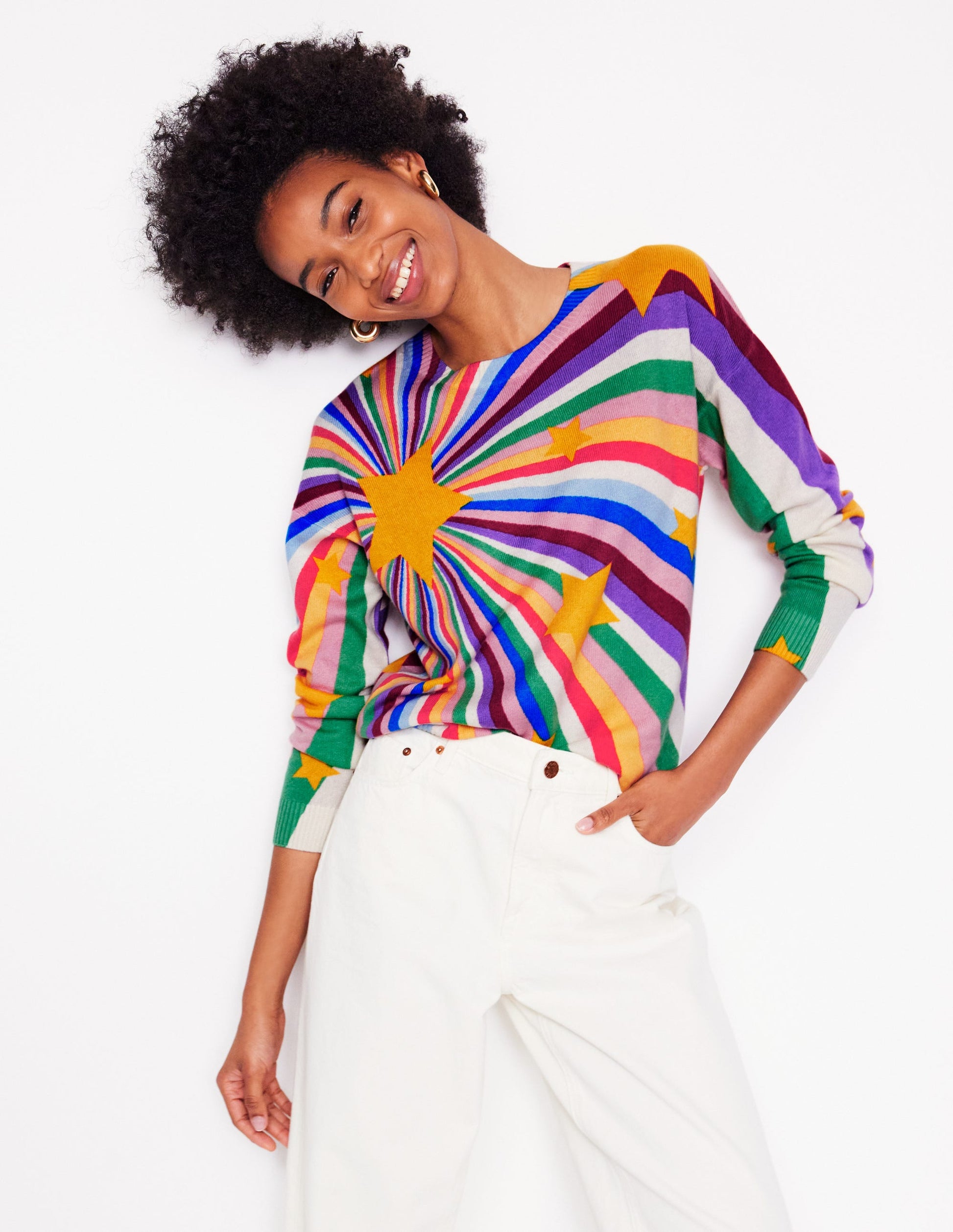 Lydia Kaschmirpullover-Bunt, Supernova-1