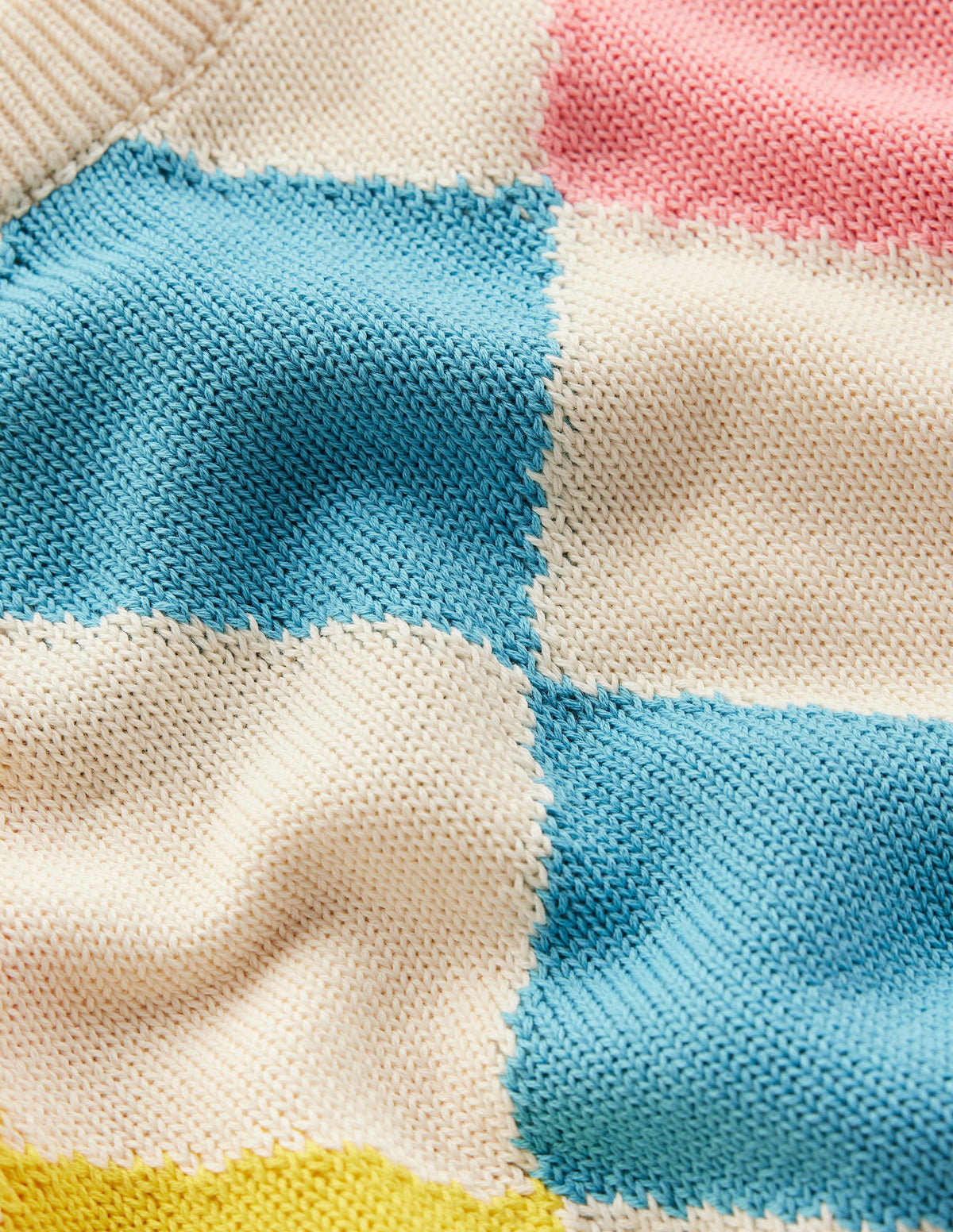 Argyle-Pullover aus Baumwolle-Rosa, Hellblau Argyle - Image 7