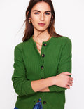 Cardigan Callie en maille crochet-Vert paradis