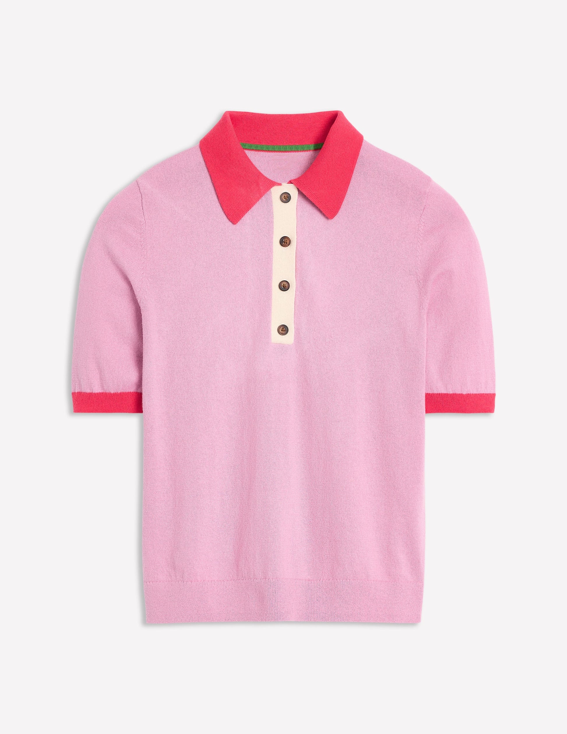 Estelle Henley-Strick-T-Shirt-Sanftes Lavendelrosa-8