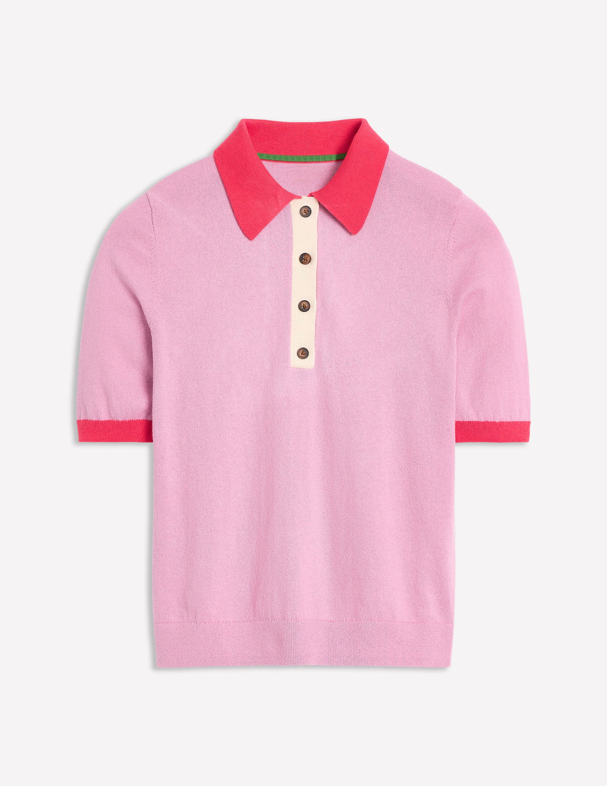 Estelle Henley-Strick-T-Shirt-Sanftes Lavendelrosa - Image 8
