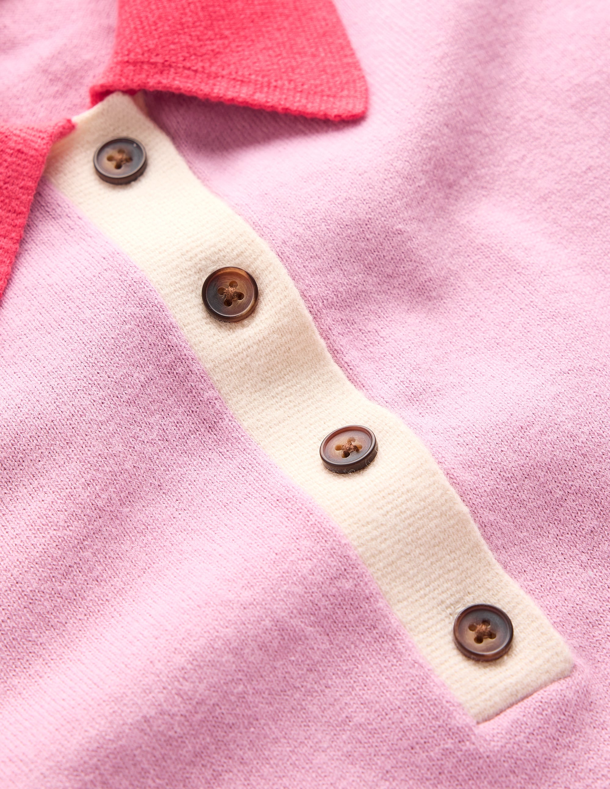 Estelle Henley-Strick-T-Shirt-Sanftes Lavendelrosa - Image 9
