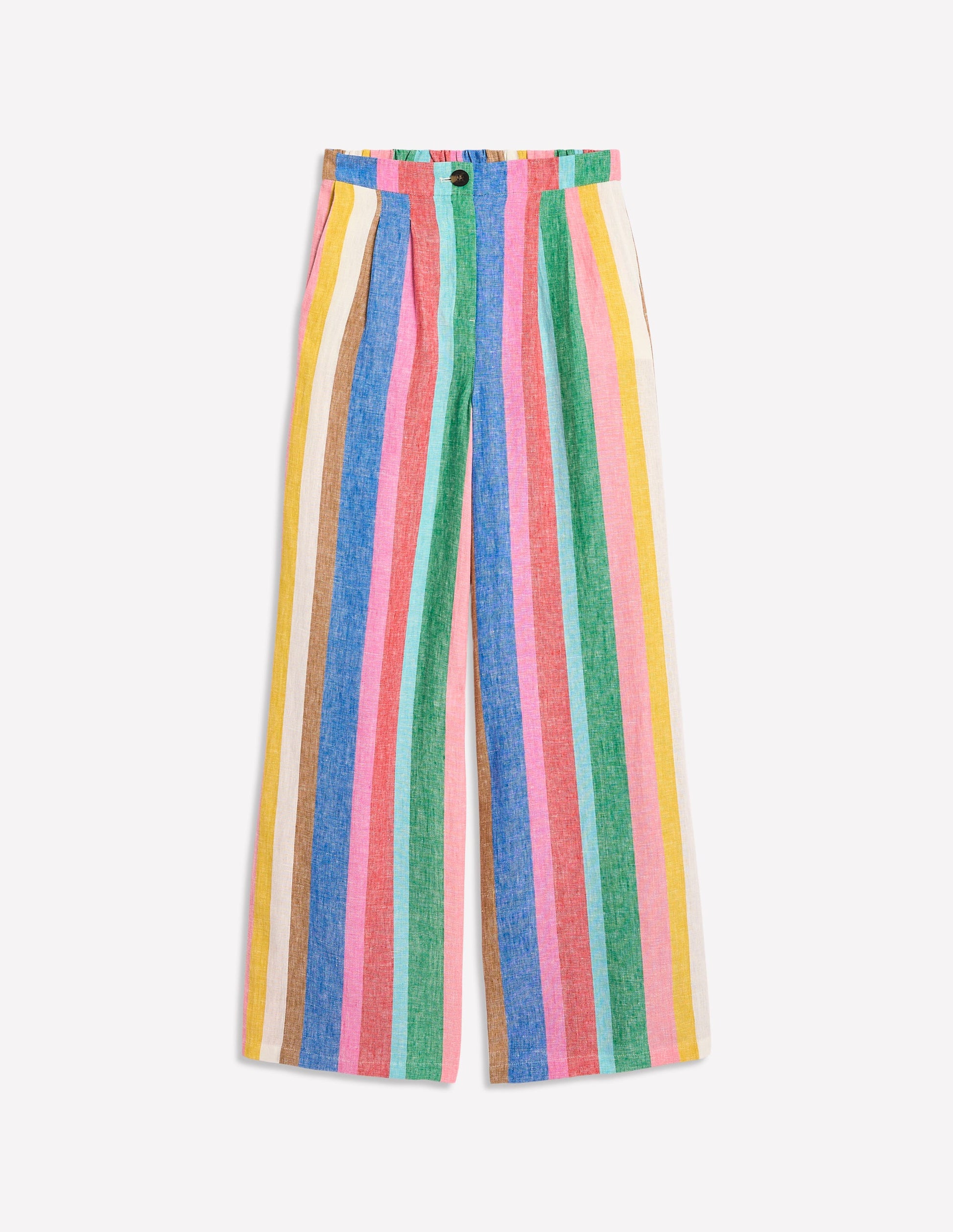 Dulwich Leinenhose-Knalliger Regenbogen Streifen-9