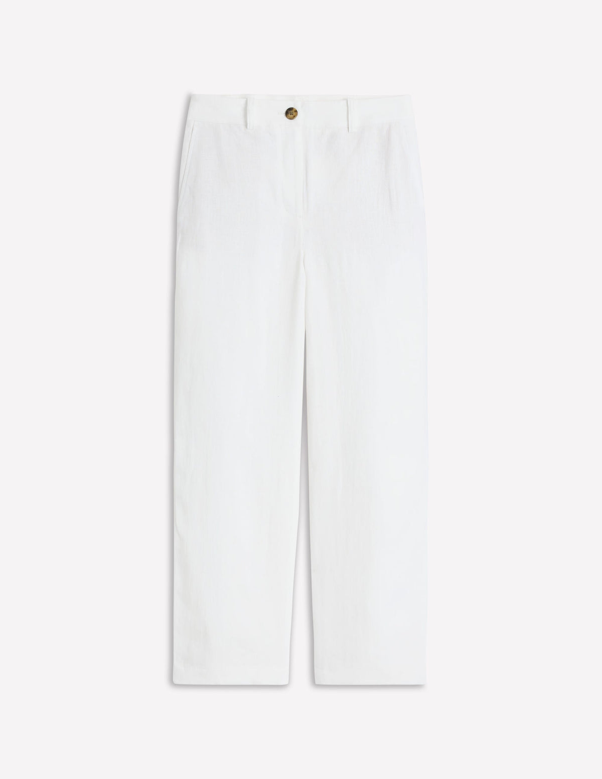 Westbourne Verkürzte Leinenhose-Weiß-6