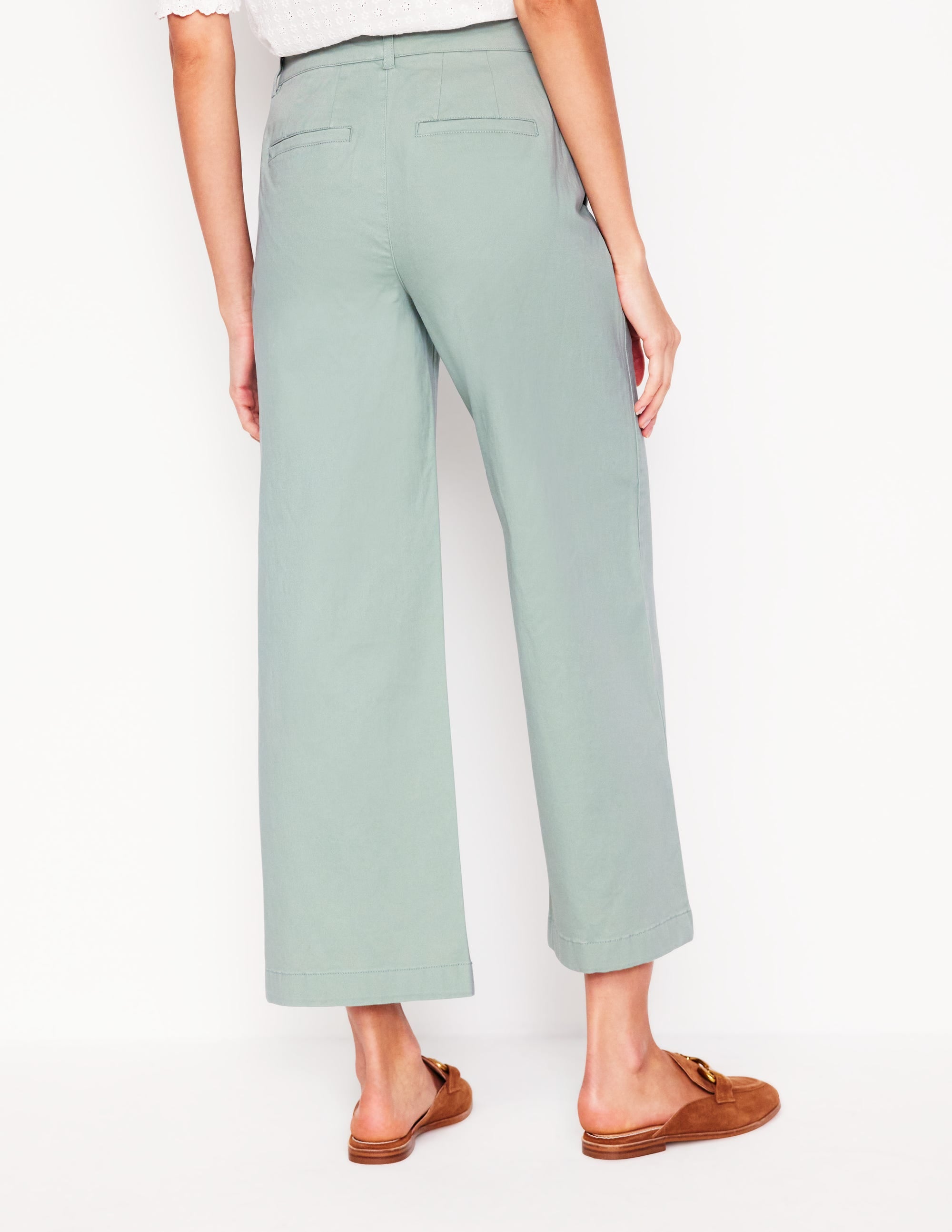 Pantacourt chino Barnsbury-Vert jade tendre - Image 3