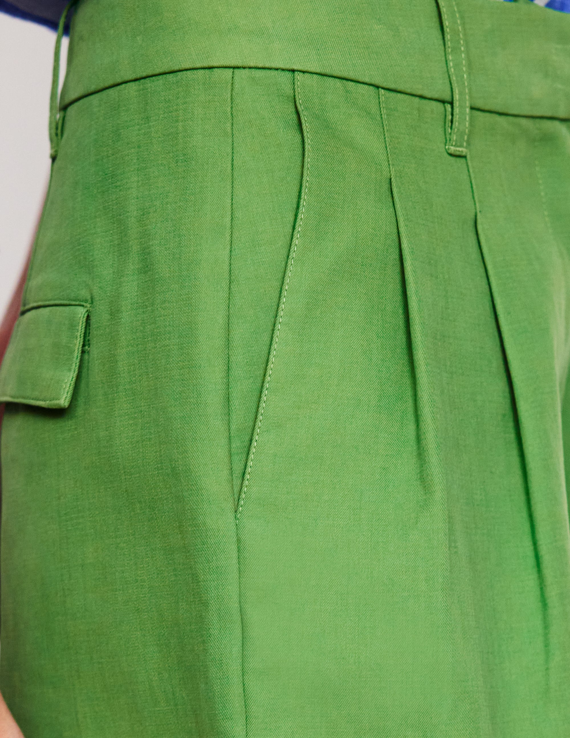Pantalon Bloomsbury en coton-Vert paradis - Image 5