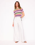 Pantalon de marin Greenwich-Blanc
