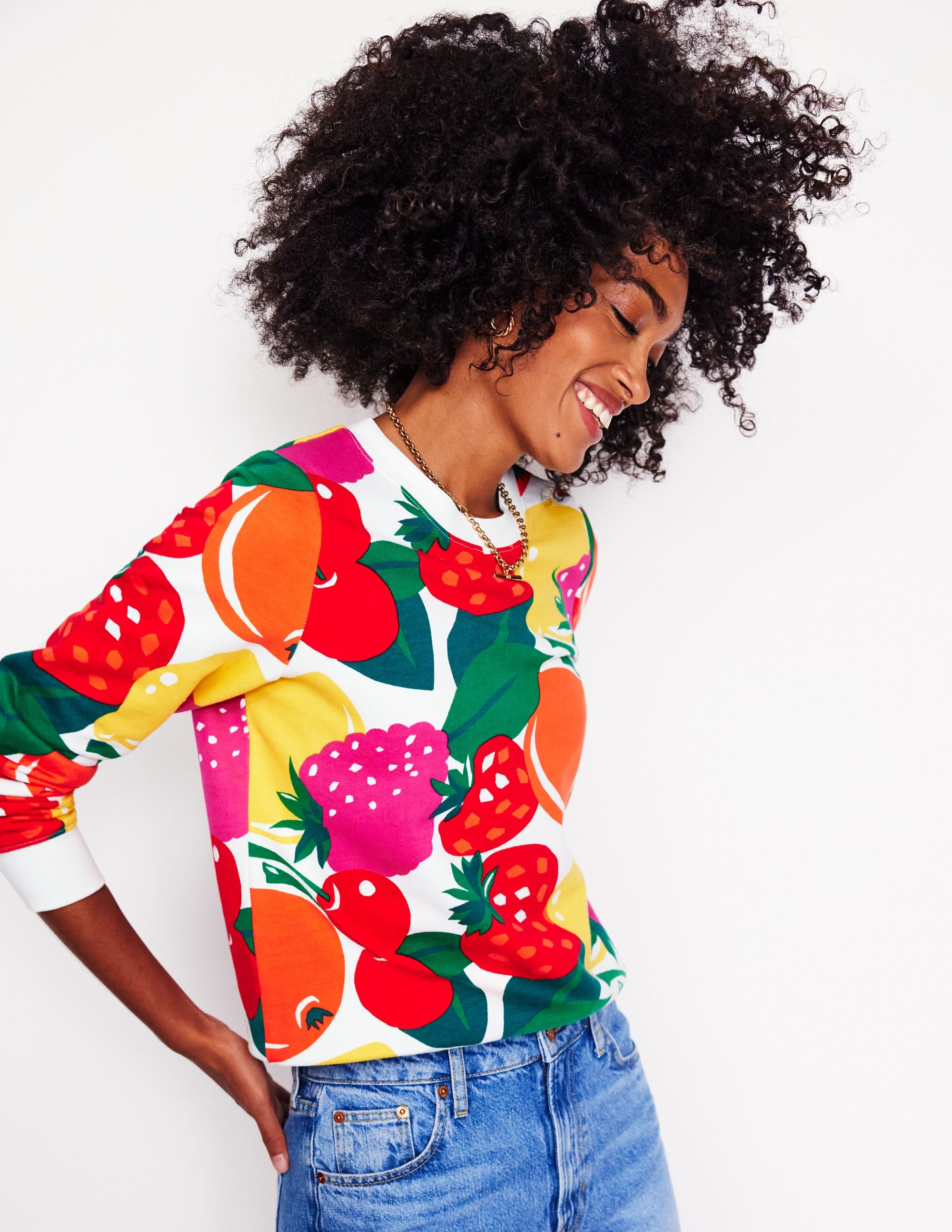 Sweat Hannah imprimé-Multi, motif Summer Fruits - Image 4