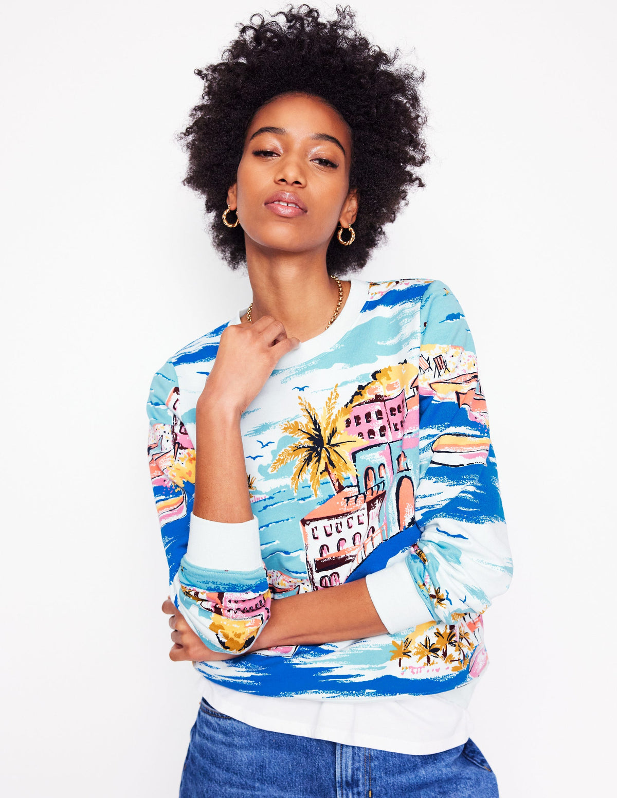 Sweat Hannah imprimé-Multi, motif Paradise Bay - Image 6