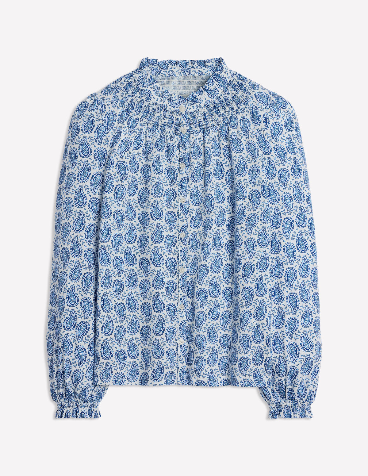Fay Gesmoktes Jerseyhemd-Galerie-Blau, Paisley-Herz-5