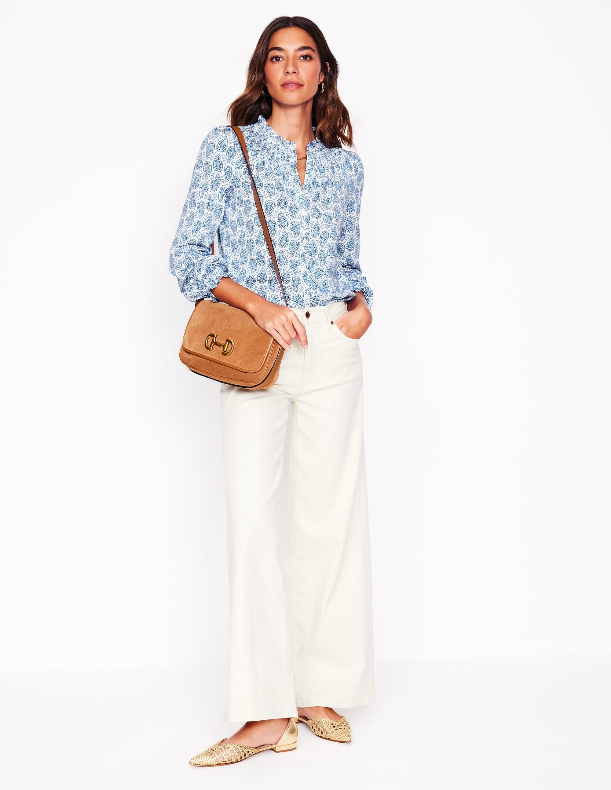 Fay Gesmoktes Jerseyhemd-Galerie-Blau, Paisley-Herz - Image 4