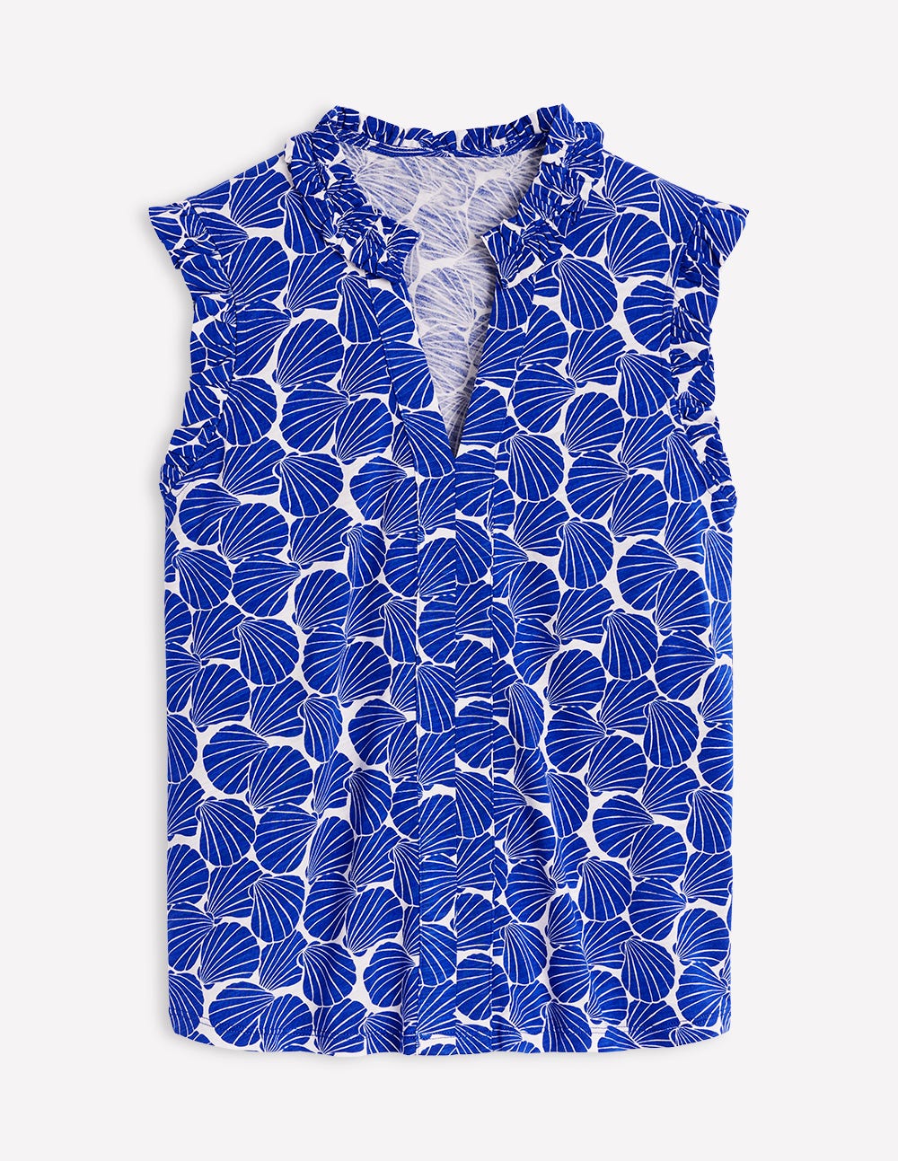 Top Lola sans manches-Bleu vif, coquillage - Image 5