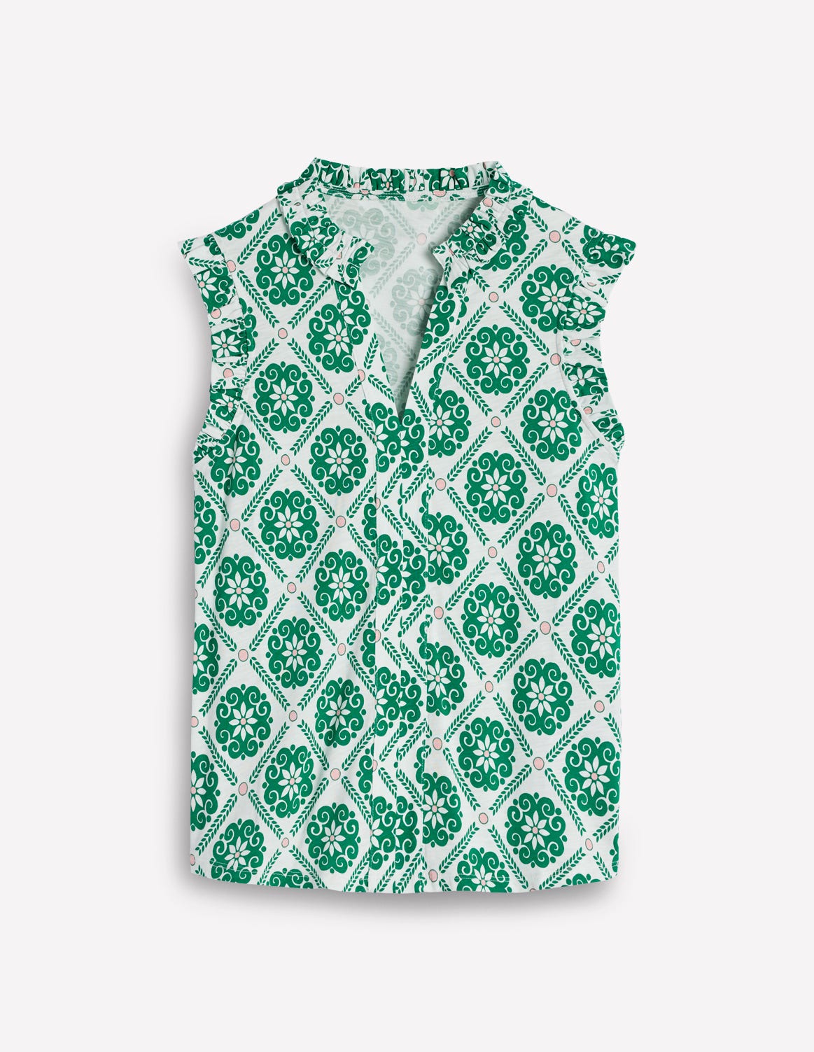 Top Lola sans manches-Motif Baroque Tile-7