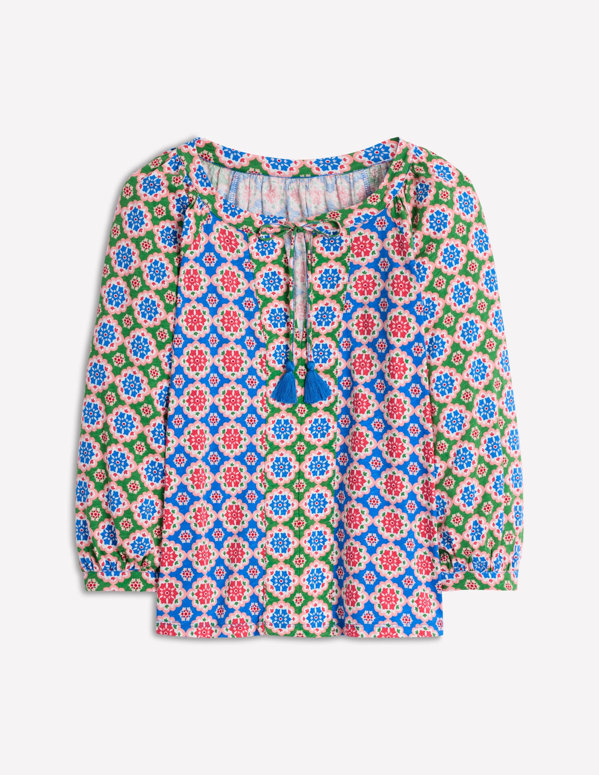 Top à manches raglan blousantes-Motif Bloom Geo - Image 9
