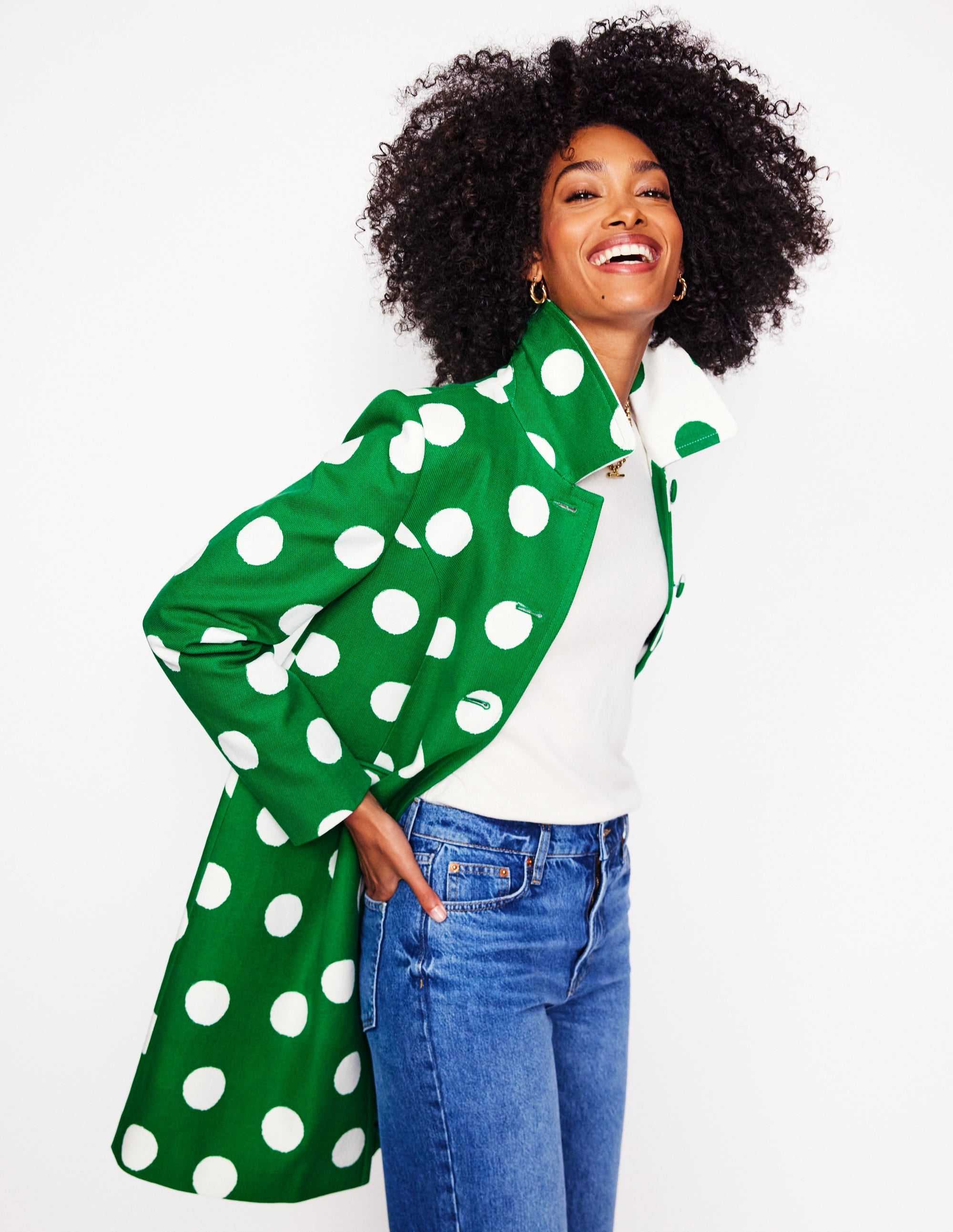Manteau habillé-Pois abstraits - Image 1