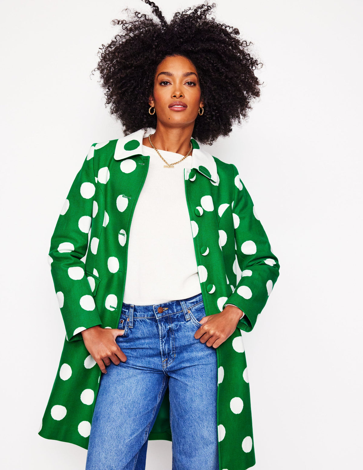 Manteau habillé-Pois abstraits - Image 5
