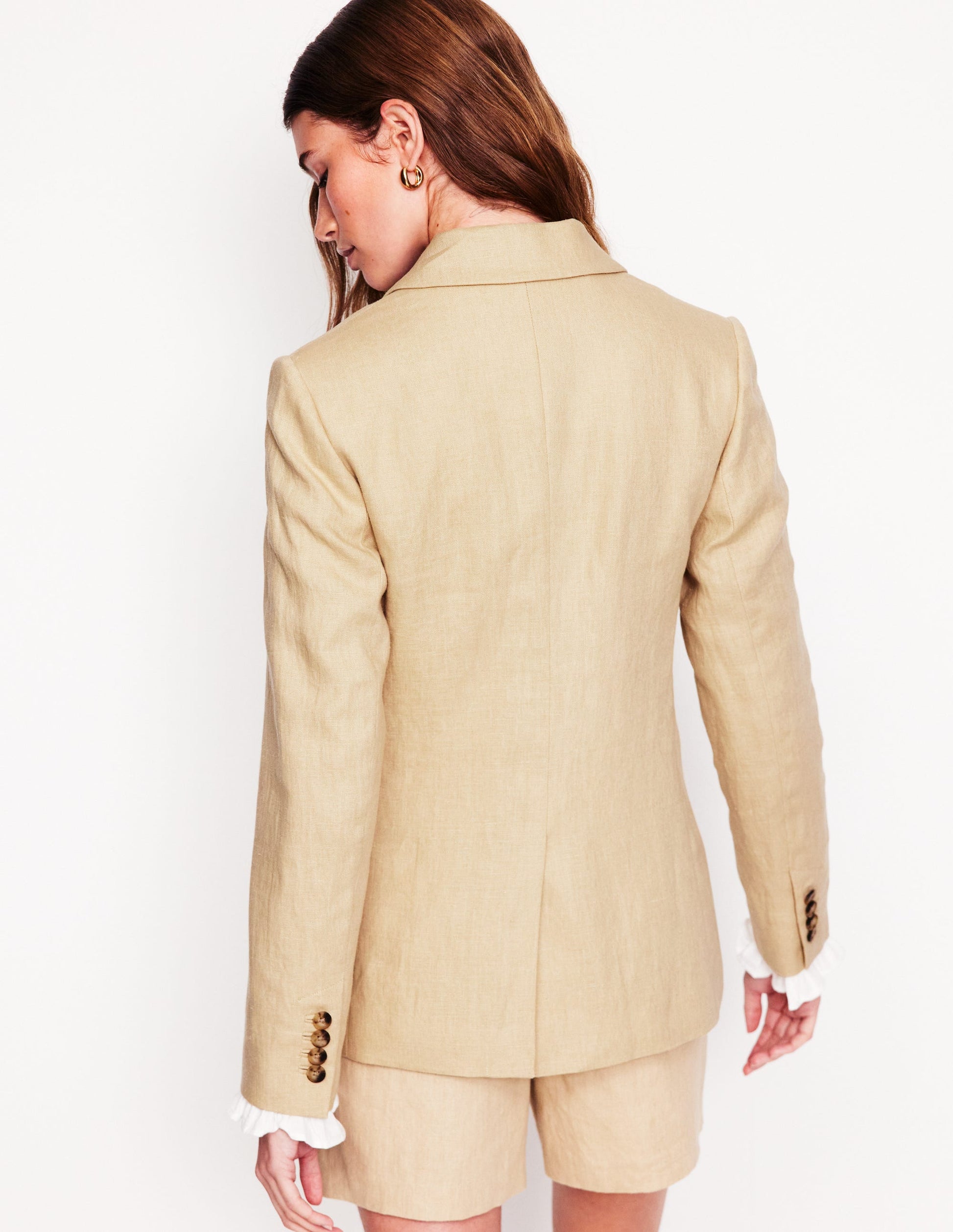 Blazer Stamford en lin-Couleur neutre-3