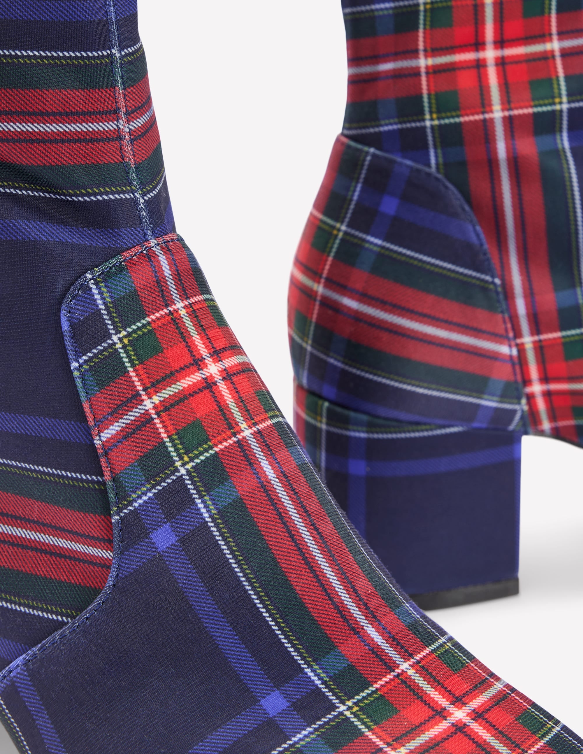 Stretch-Stiefeletten-Schottenmuster - Image 4