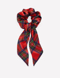 Scrunchie mit Schärpe-Rot Karo