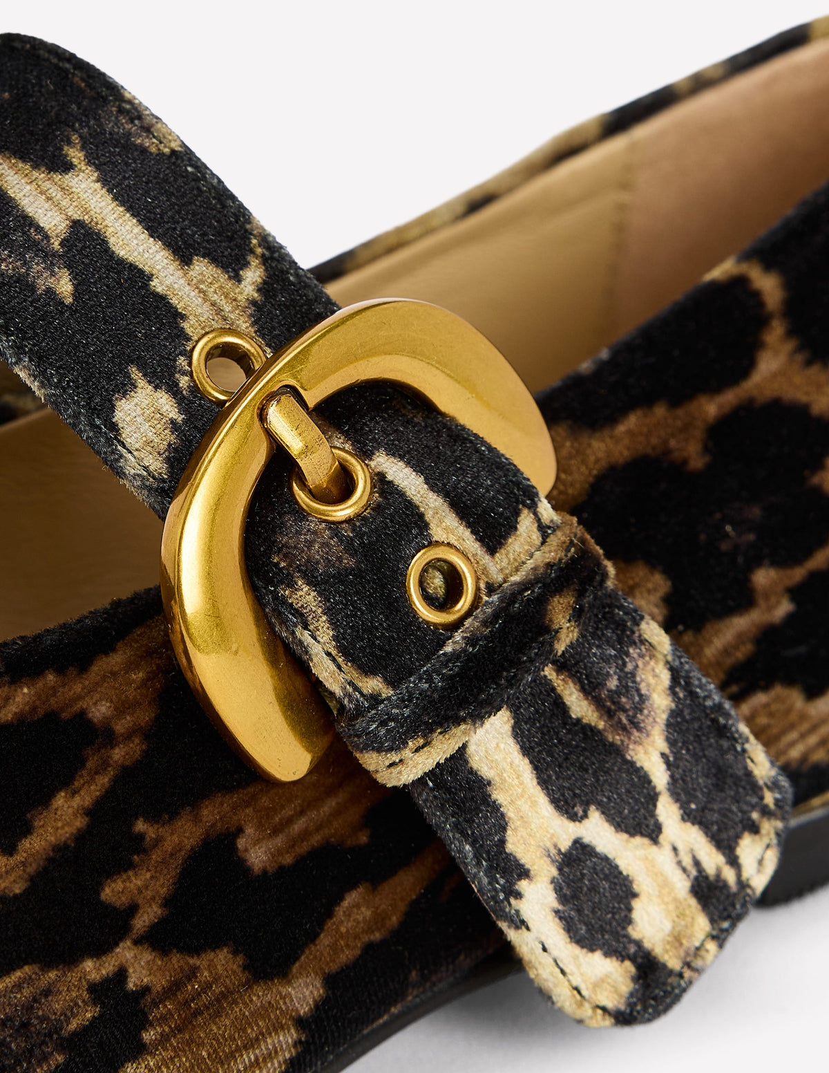 Kylie Flache Mary Janes mit Schnalle-Mohair, Leopardenmuster - Image 6