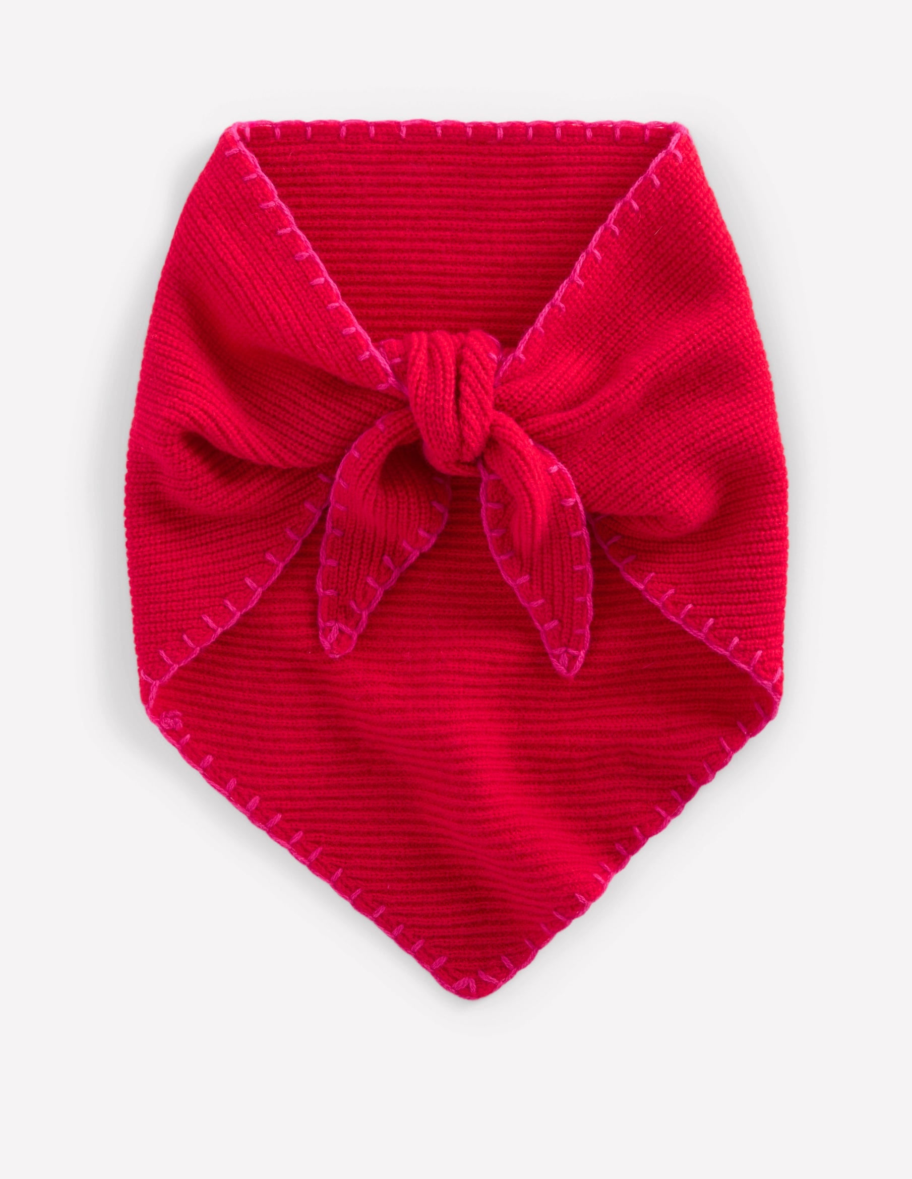 Halstuch aus Wolle-Einfarbig Rot - Image 1