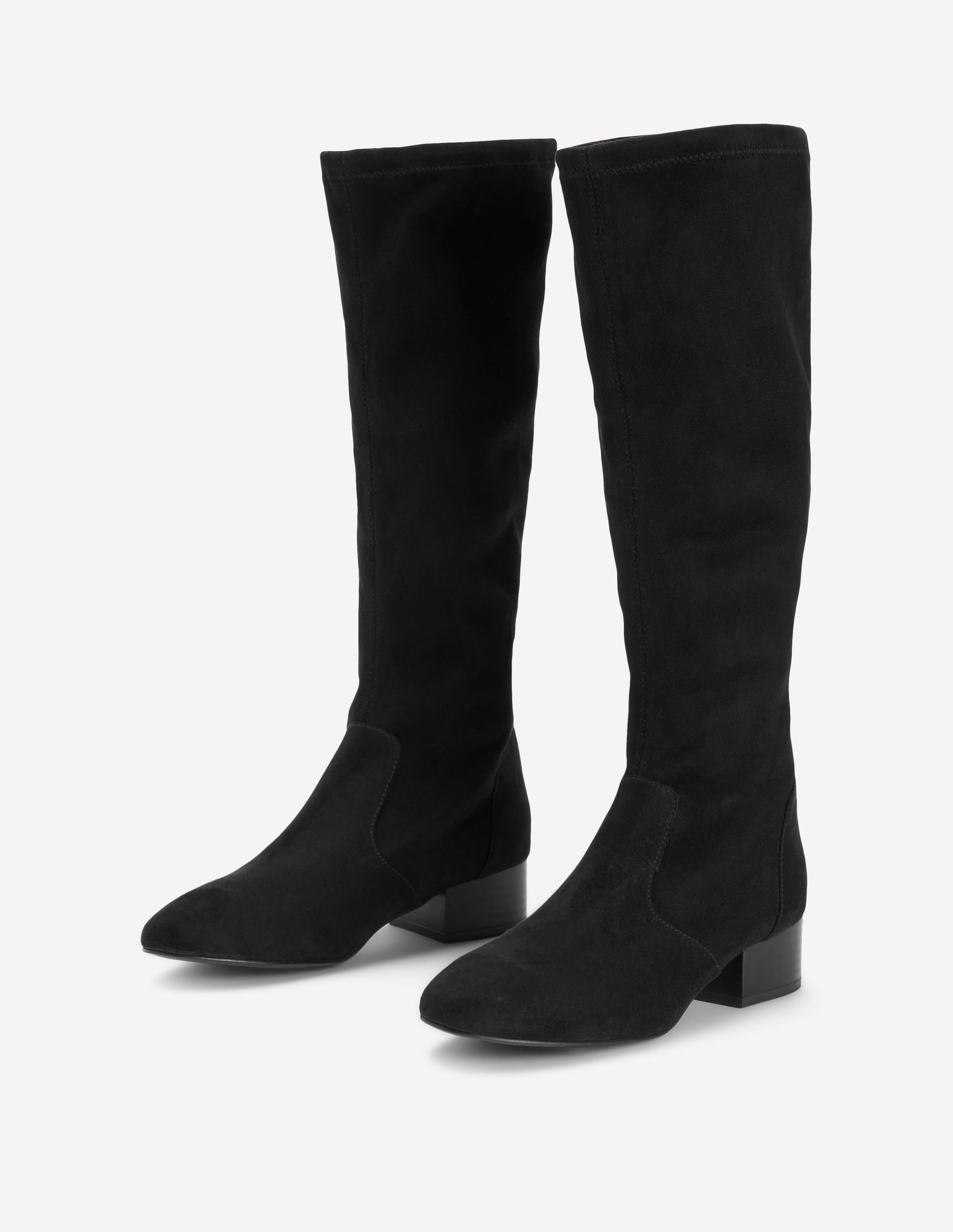 Flache Stretch-Stiefel-Schwarz - Image 3