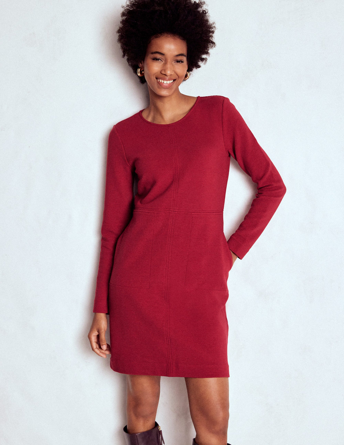 Cornelia Ottoman-Kleid-Rot Lakritz-1