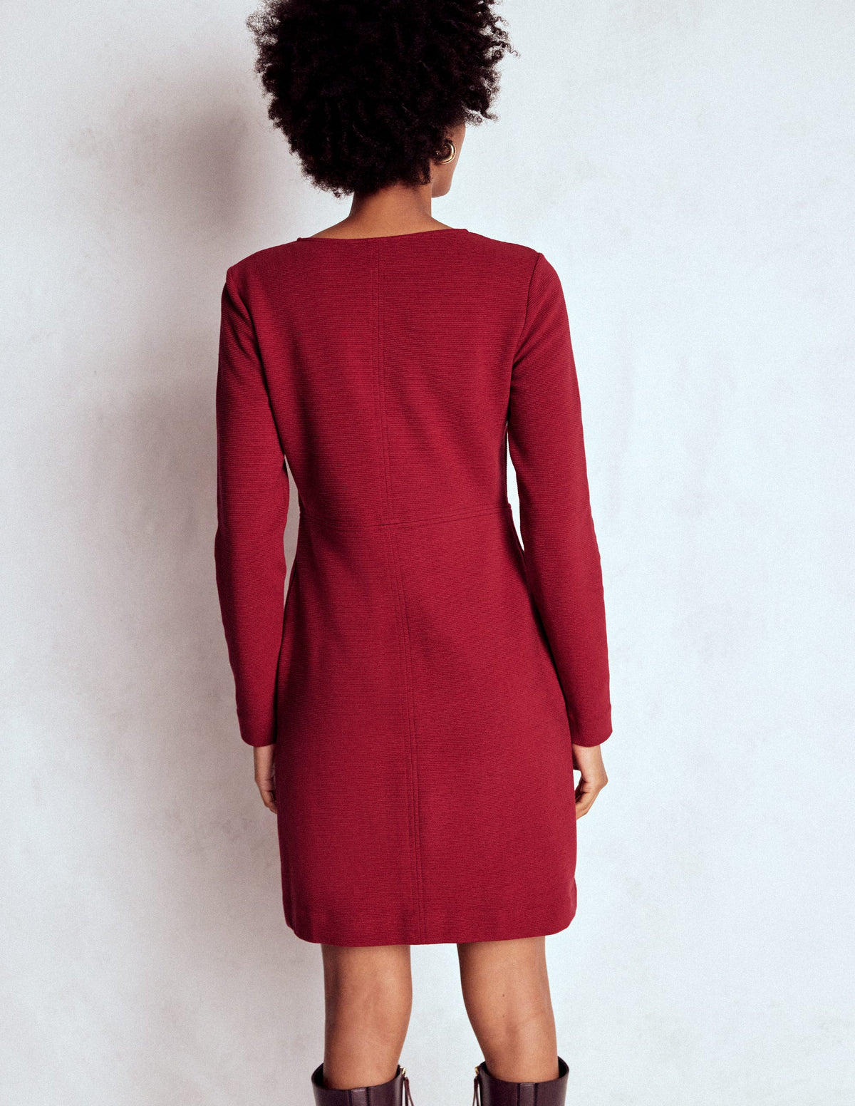 Cornelia Ottoman-Kleid-Rot Lakritz - Image 2