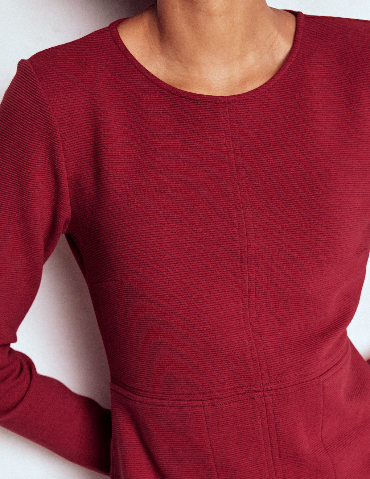 Cornelia Ottoman-Kleid-Rot Lakritz - Image 3
