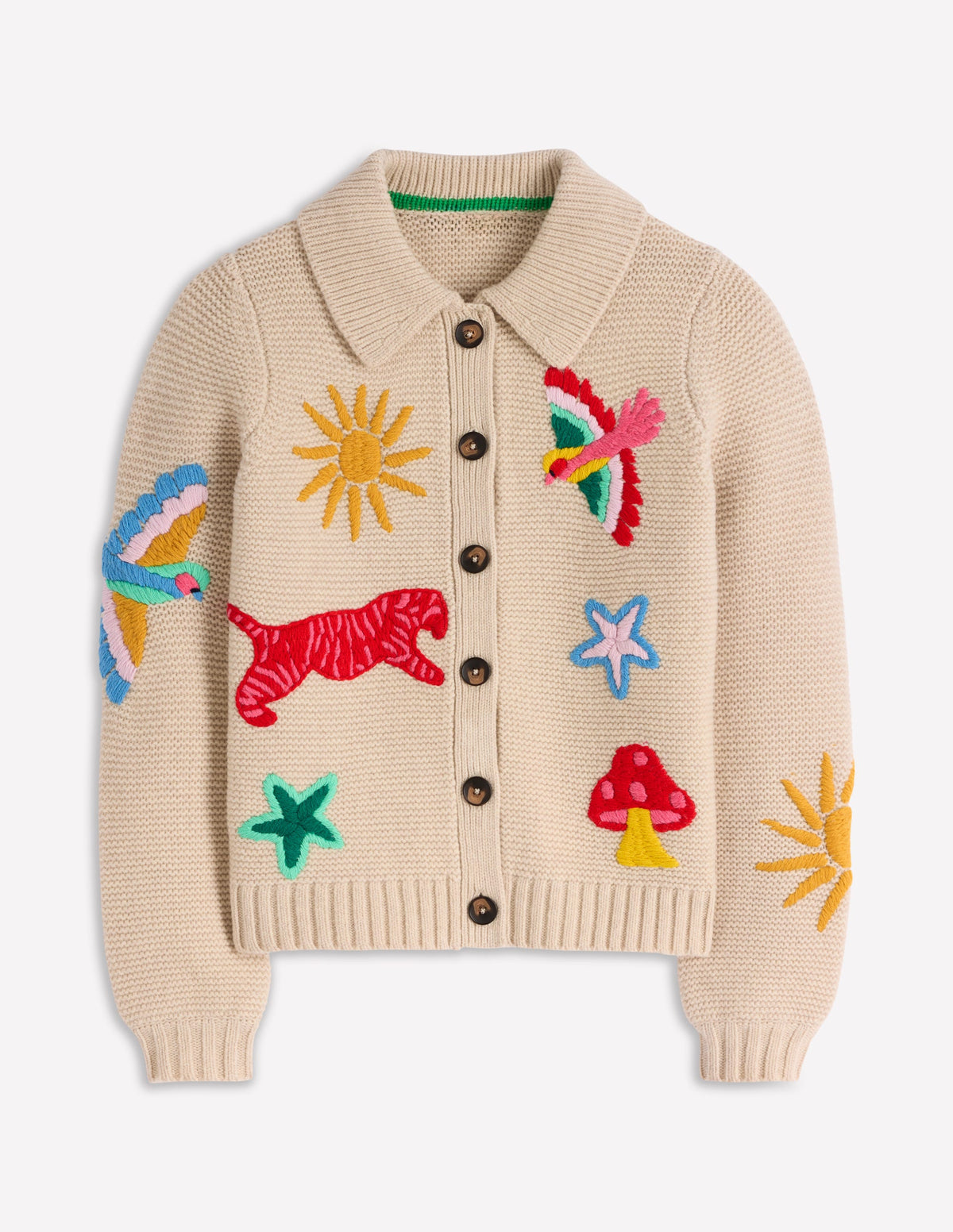 Strickjacke mit besticktem Kragen-Anenome - Image 7