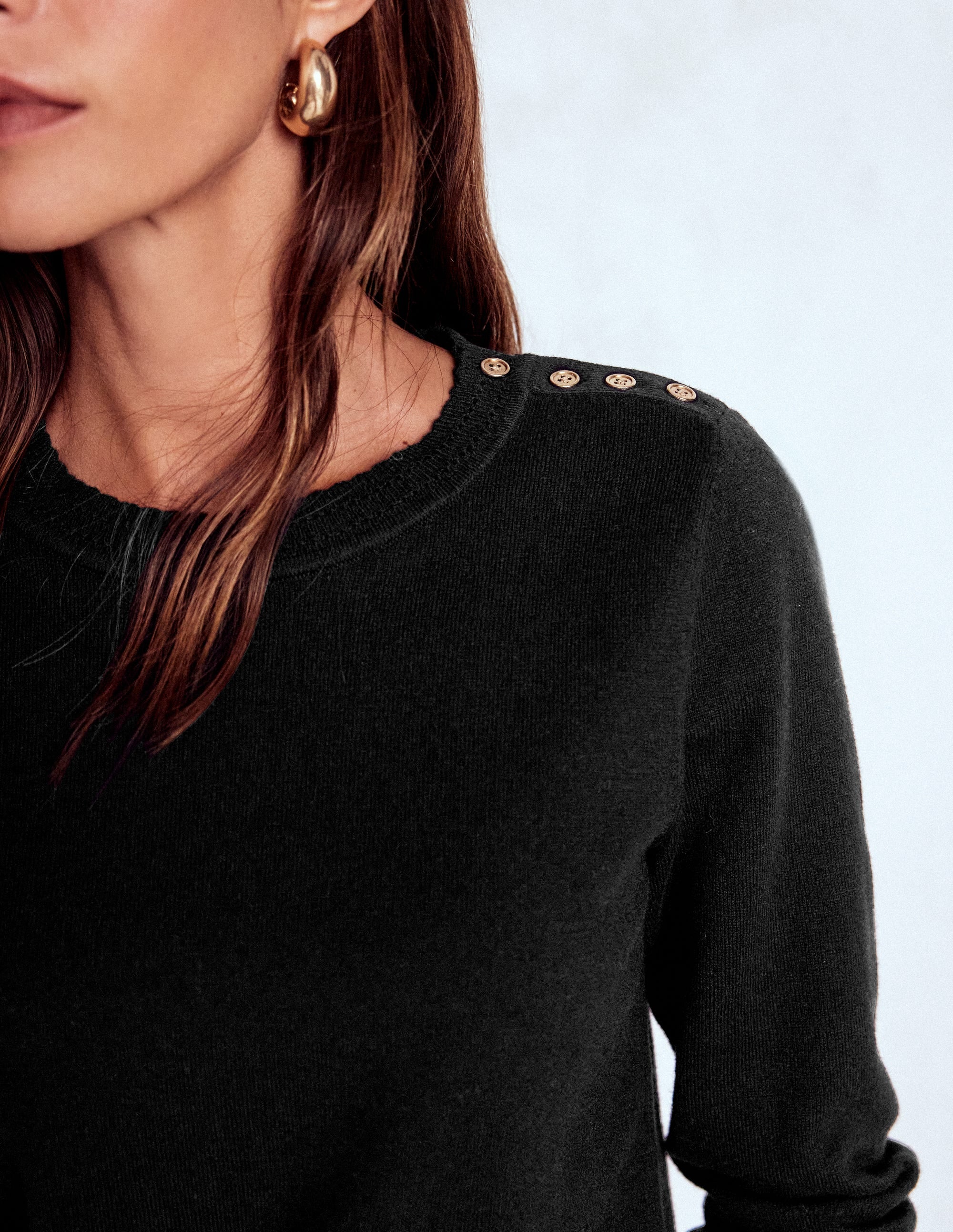Briony Pullover mit Ziernähten-Schwarz - Image 2