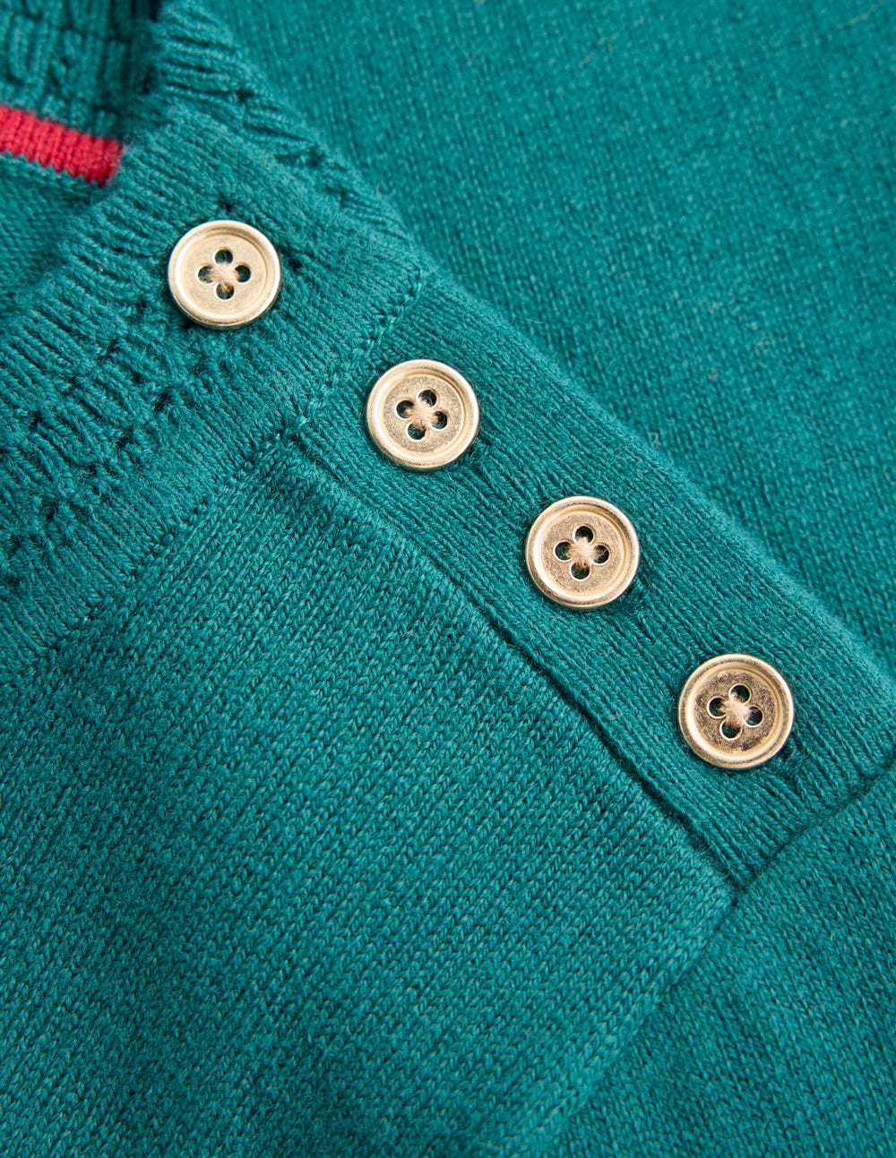 Briony Pullover mit Ziernähten-Entengrün-6