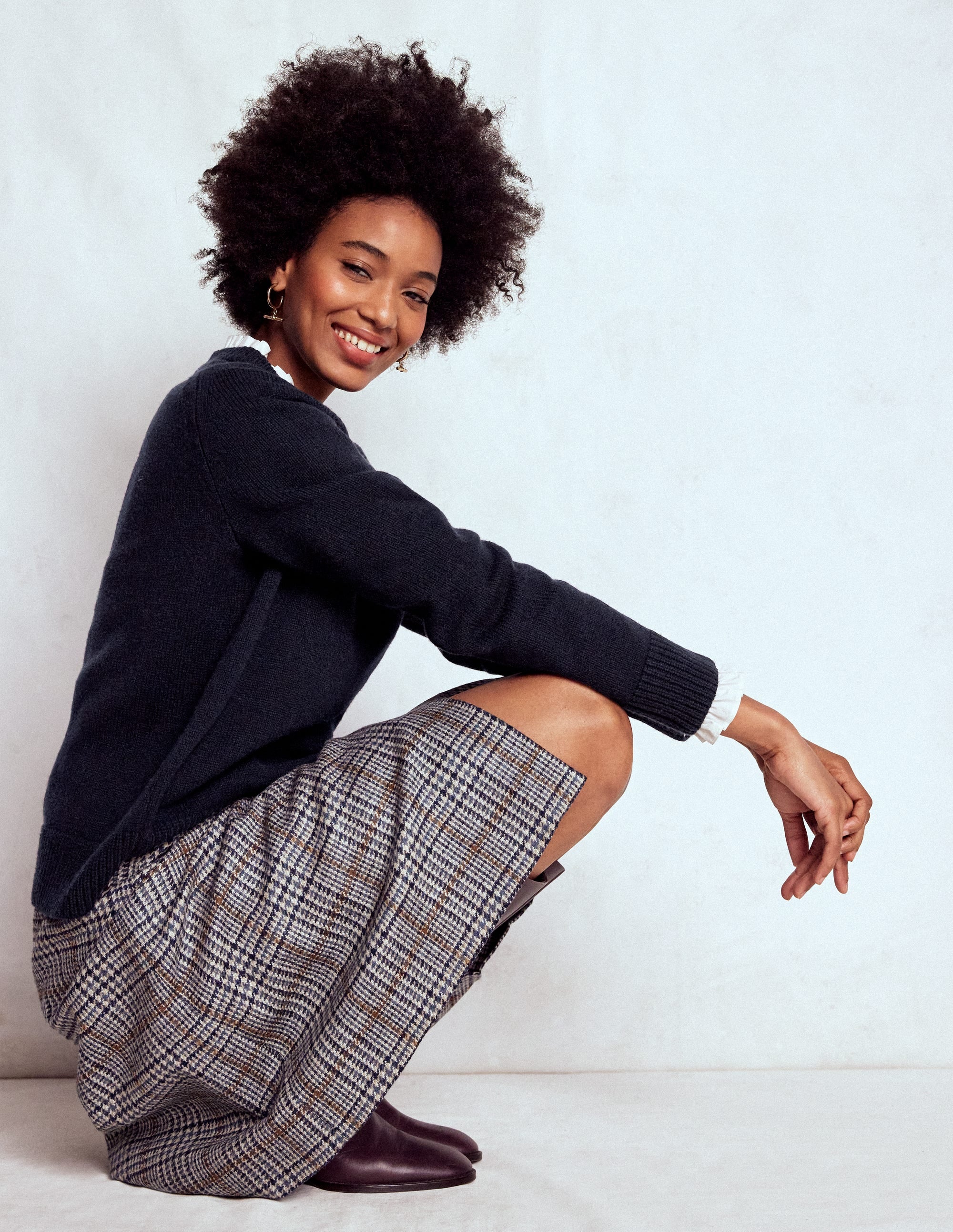 Marion Merino-Pullover-Marineblau - Image 1