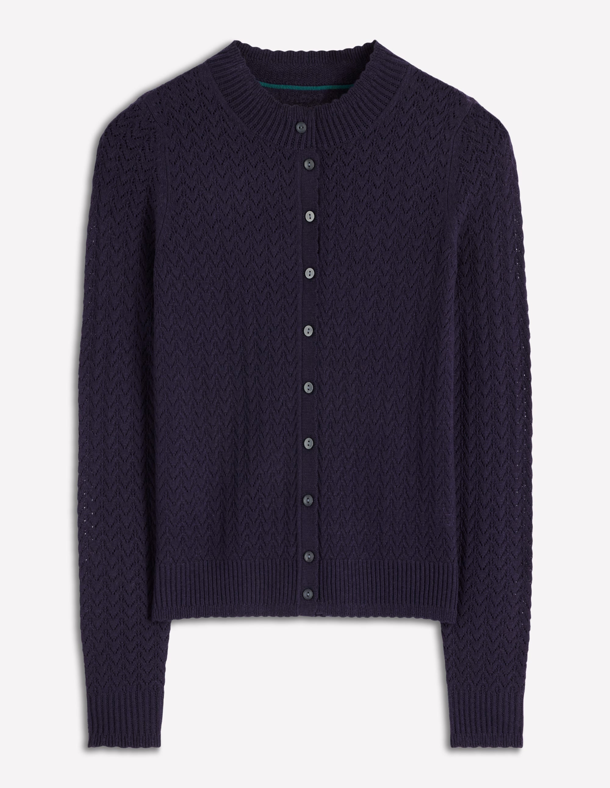 Diane Pointelle-Strickjacke-Marineblau - Image 6