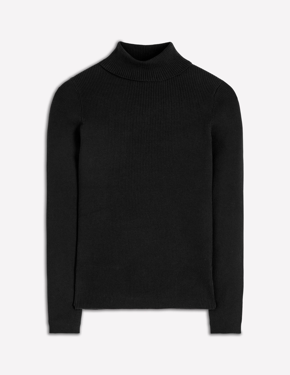 Emilia Rollkragenpullover aus Baumwolle-Schwarz - Image 5