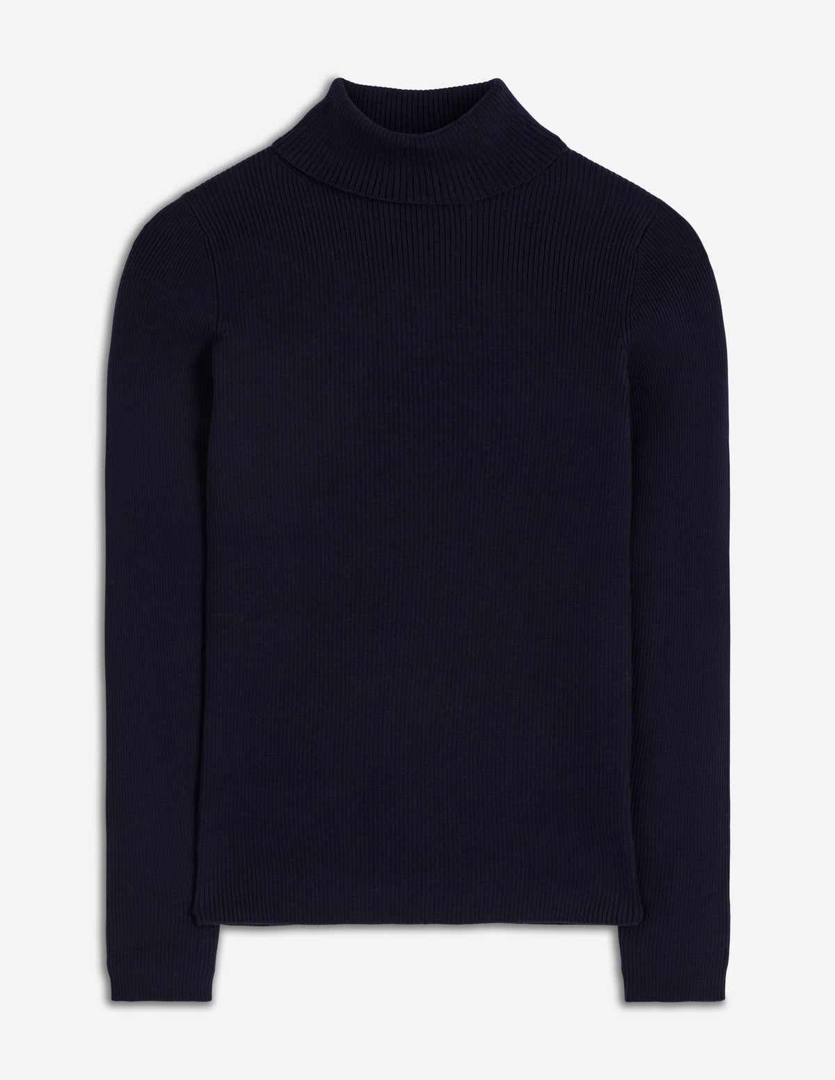 Emilia Rollkragenpullover aus Baumwolle-Marineblau - Image 6