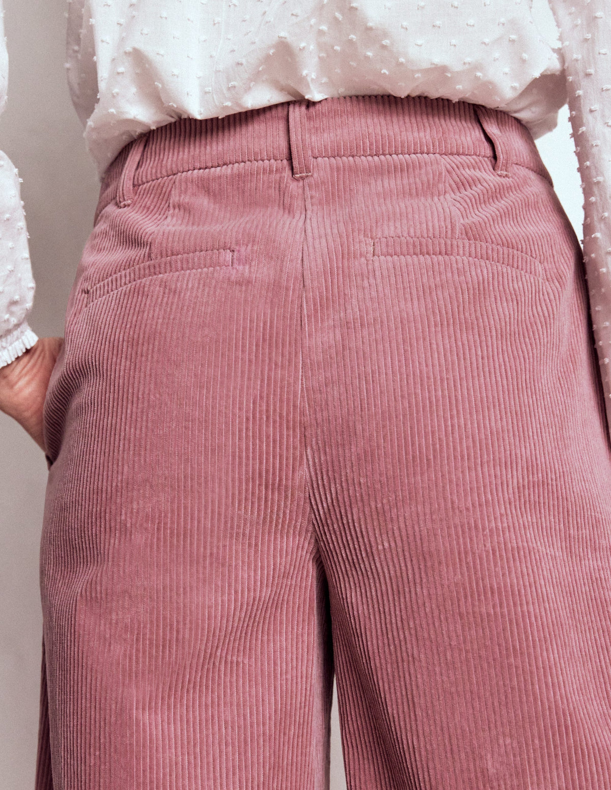 Belgravia Hose aus Jumbo-Cord-Rosé - Image 2