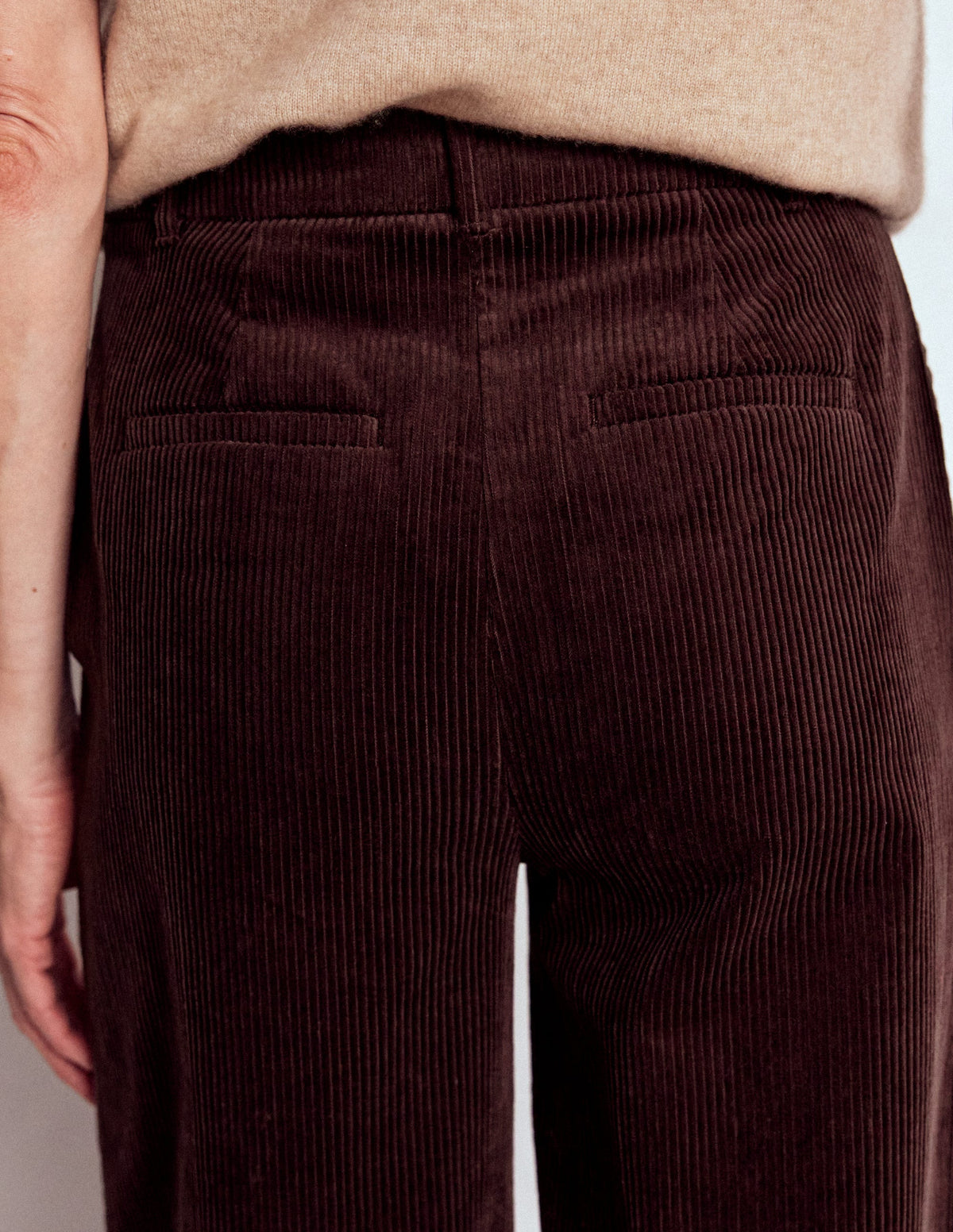 Belgravia Hose aus Jumbo-Cord-Tiefes Aubergine-3
