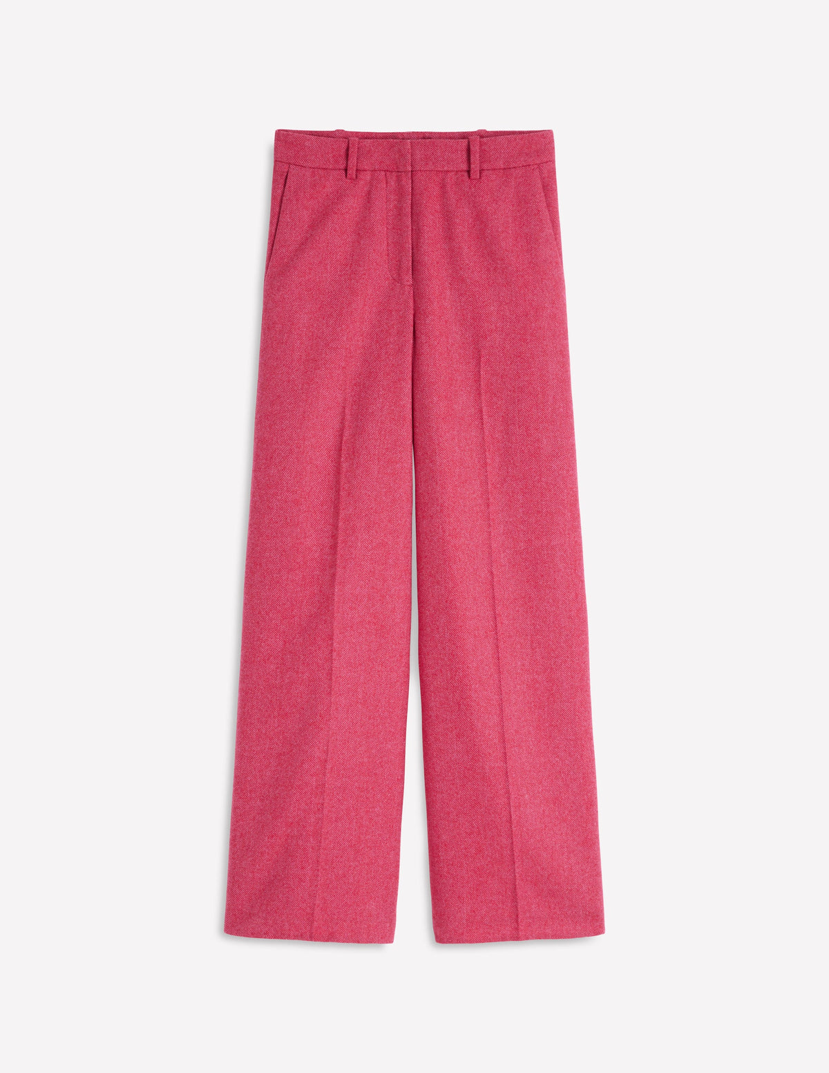 Belgravia Hose aus Wollmischung-Rot und Rosa Breites Fischgrätmuster-6