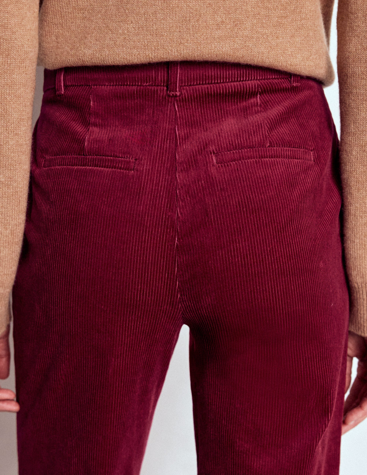 Canonbury Cordhose-Burgunderrot-3
