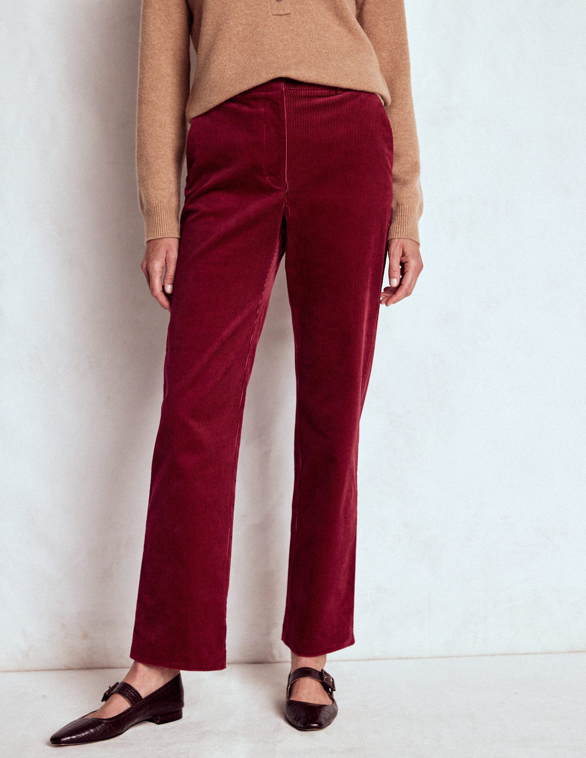 Canonbury Cordhose-Burgunderrot-5