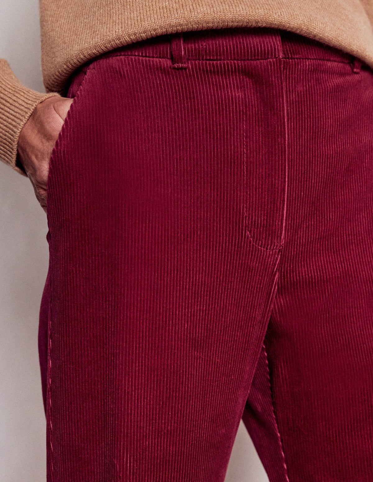 Canonbury Cordhose-Burgunderrot-6